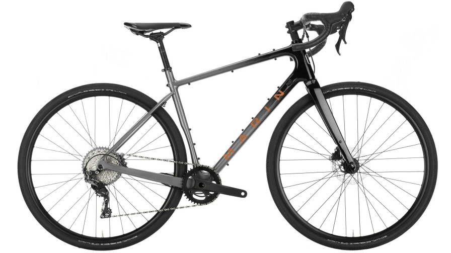 Bikes * | Official Marin Headlands 1 Bike 2022 Gloss Charcoal/Black/Roarange